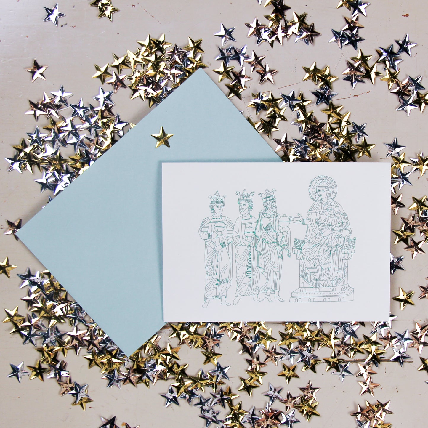 Pack de dos tarjetas navideñas horizontales