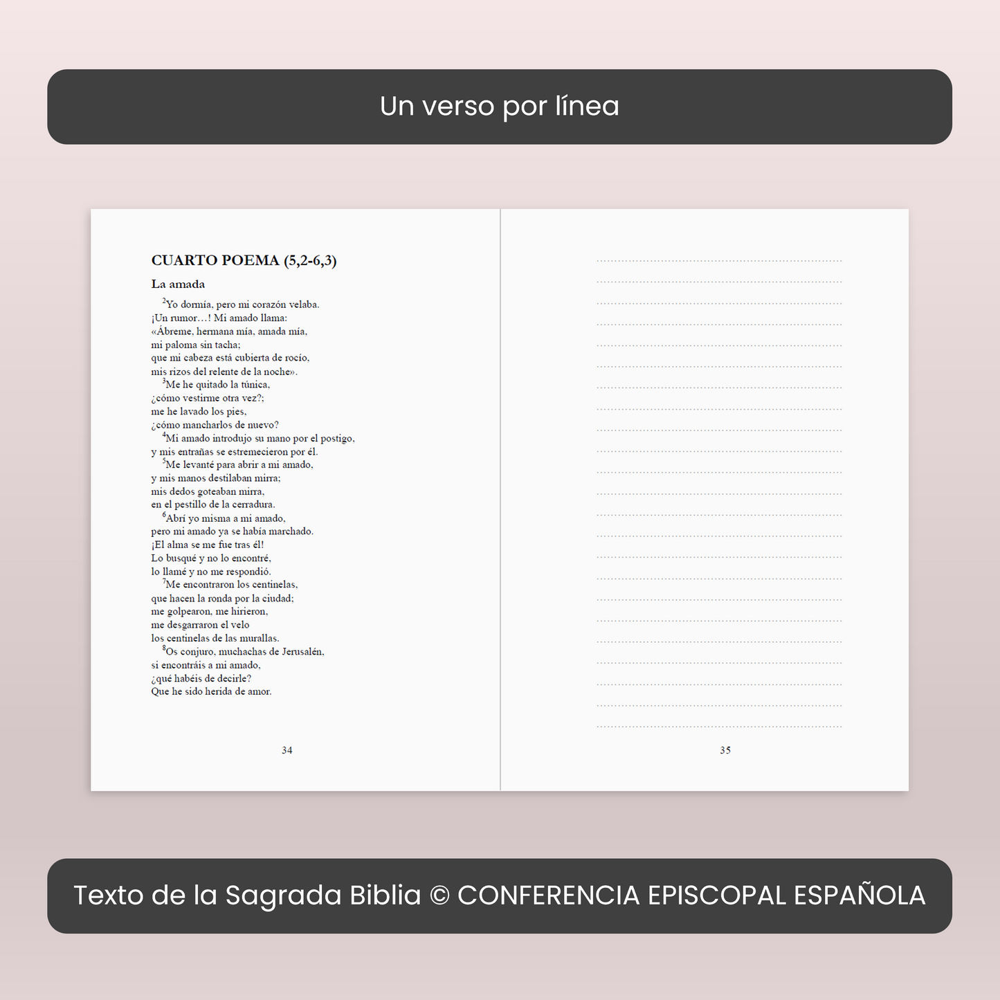 Cantar de los Cantares GRATIS (máx. 1 por persona) - Cuadernillo bíblico - AT26