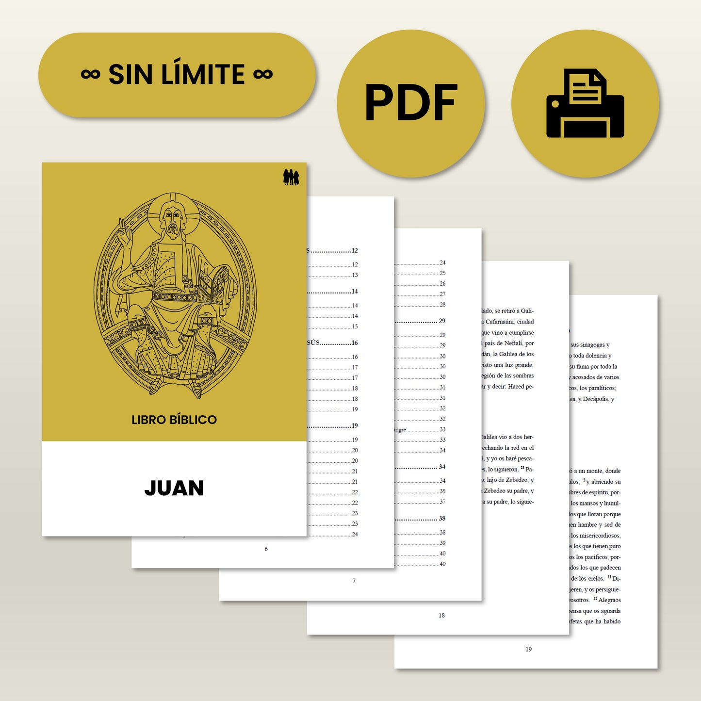 Juan - Cuadernillo y libro bíblico PDFs descargables