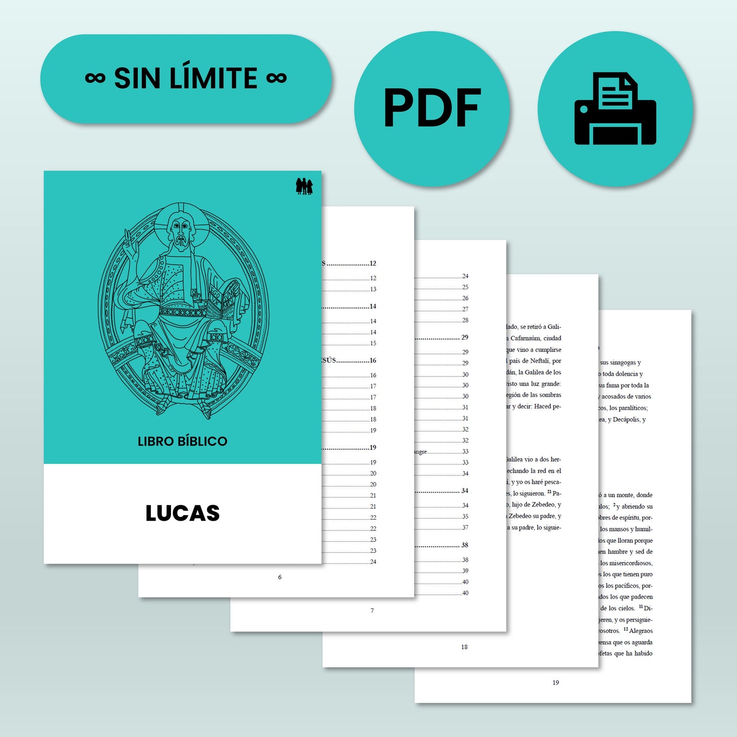 Lucas - Cuadernillo y libro bíblico PDFs descargables