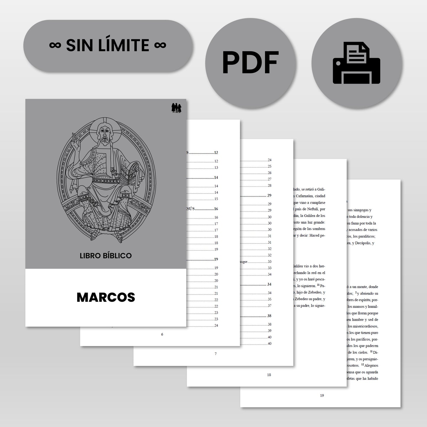 Marcos - Cuadernillo y libro bíblico PDFs descargables