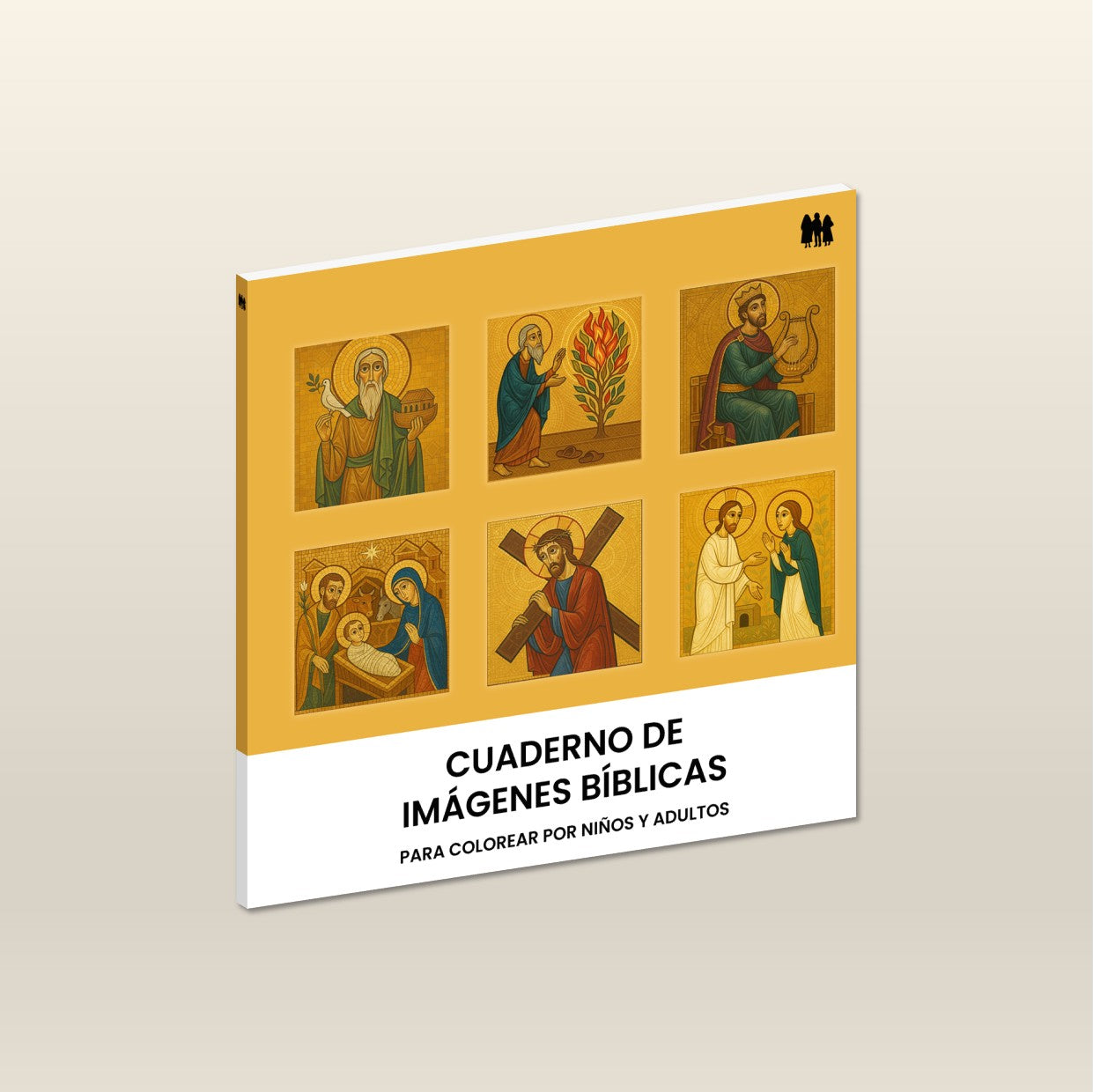 Cuaderno de imágenes bíblicas para colorear por niños y adultos